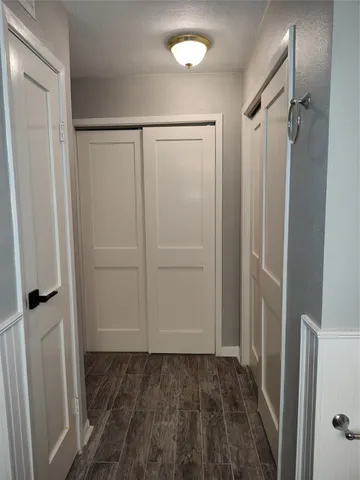 a view of closet area