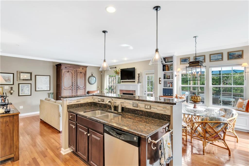 284 Maple Ridge Drive Canonsburg, PA 15317 - Photo 14 of 25 Cook, serve & enjoy the fireplace, TV, views of the outdoors all at once!