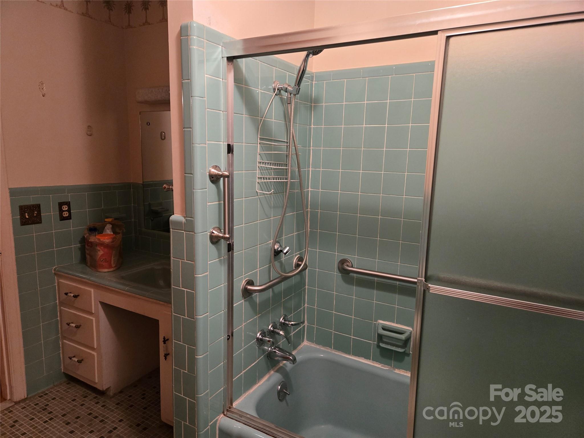 541 Old NC 277 Road Bessemer City, NC 28016 - Photo 26 of 26 a bathroom with a shower and a sink