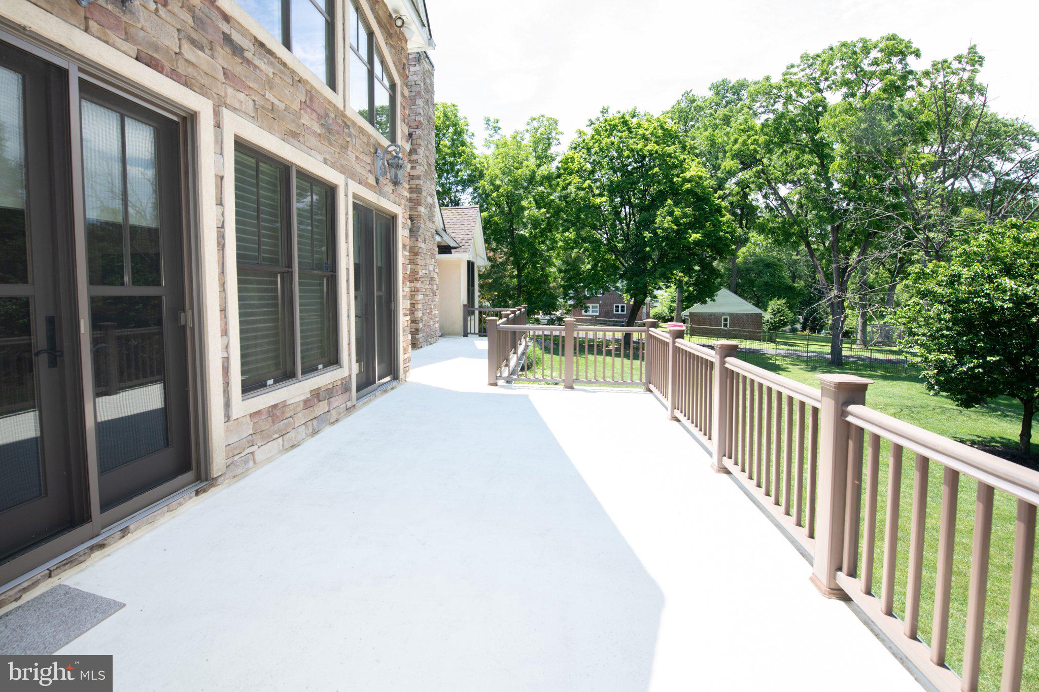 711 Moredon Road Jenkintown, PA 19046 - Photo 124 of 140 Spacious deck with lush green views.