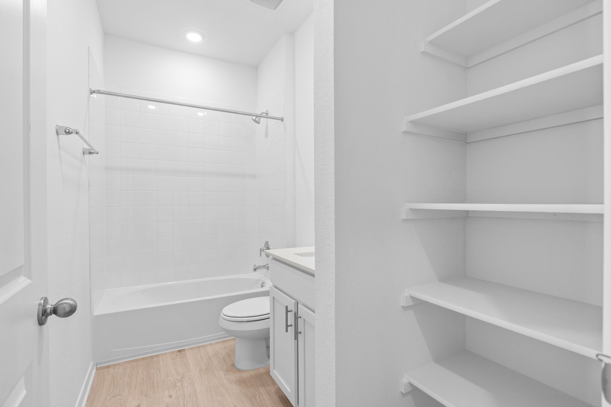 305 Brooks Ranch Drive Kyle, TX 78640 - Photo 26 of 32 a bathroom with a toilet and a shower