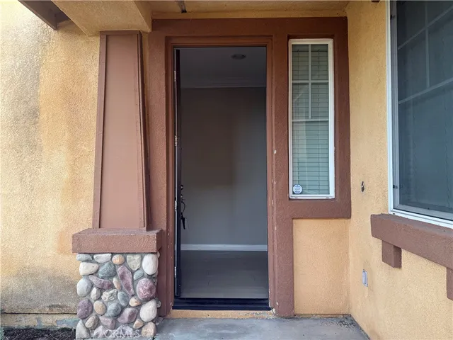 a view of front door