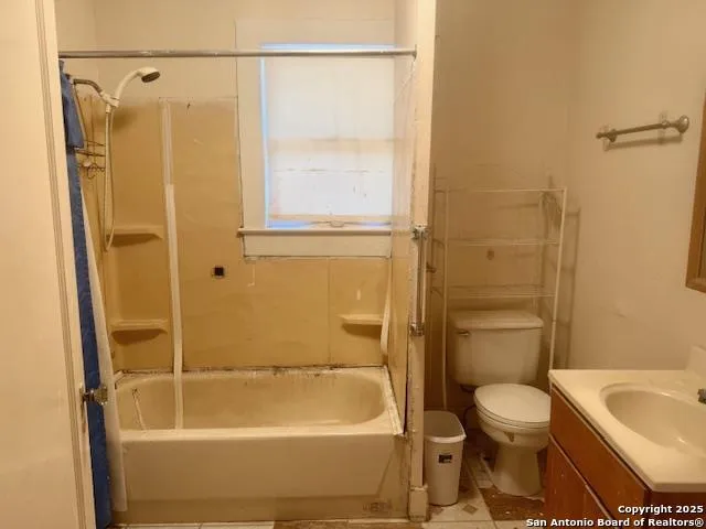 a view of a bathroom with a shower