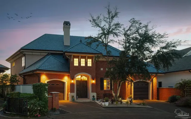 a front view of a house