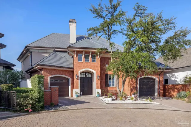 a front view of a house