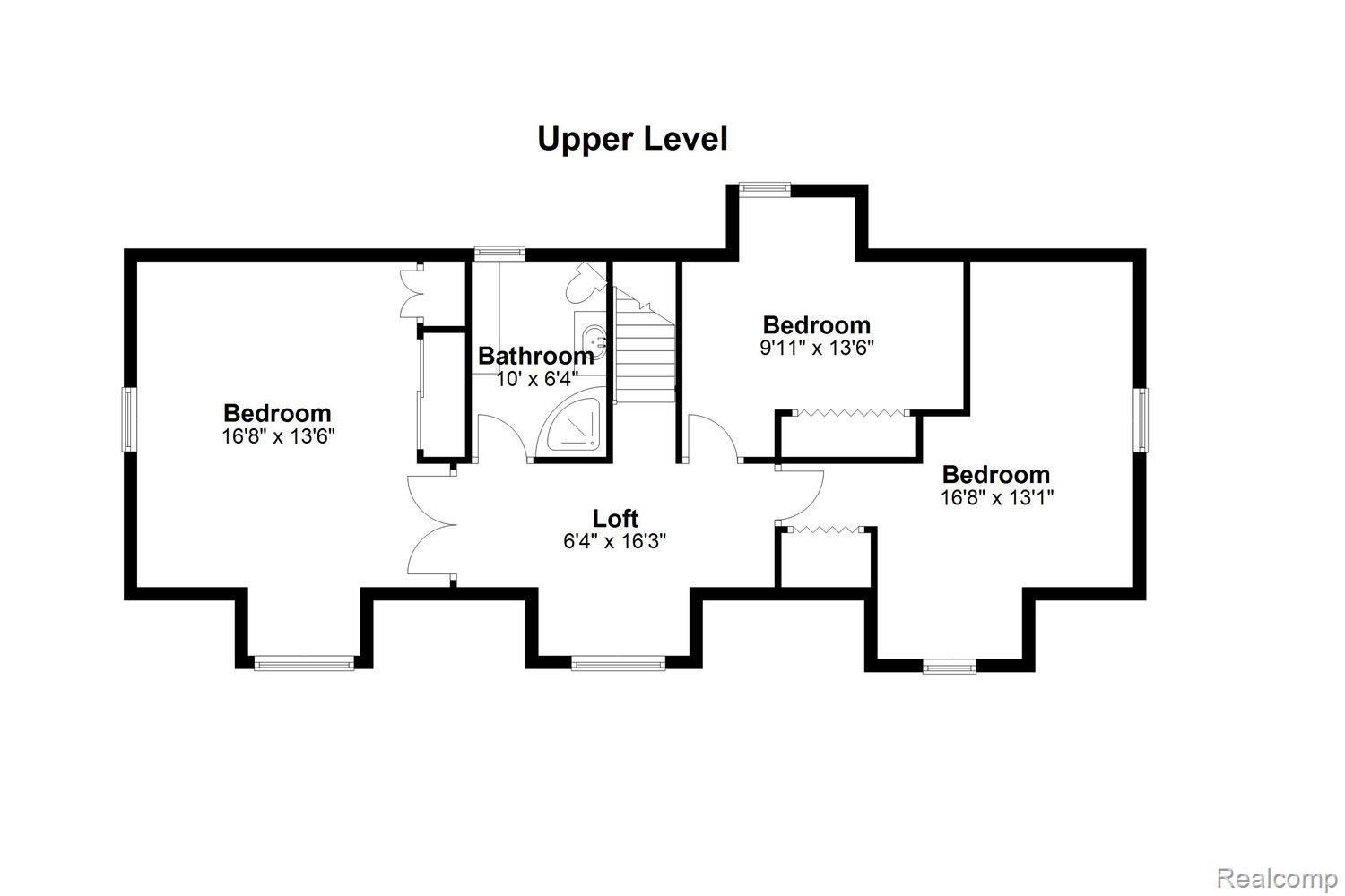 18111 Elwell Road Belleville, MI 48111 - Photo 32 of 32 2nd Level Floor Plan