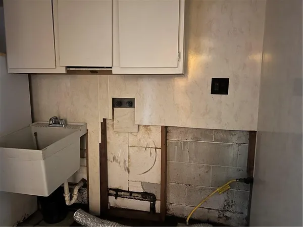 a bathroom with a sink