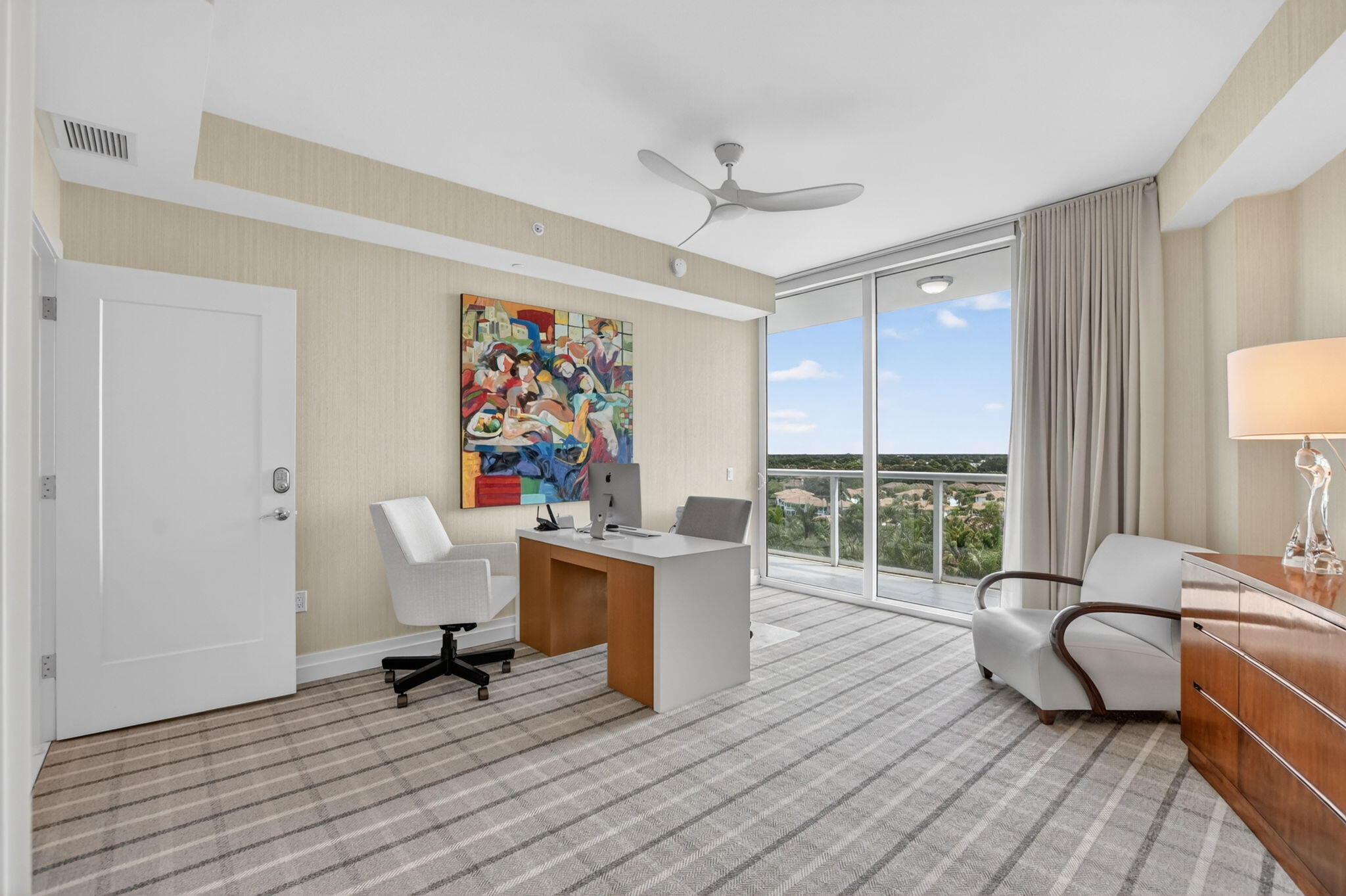 20155 Boca W Drive, Unit B701 Boca Raton, FL 33434 - Photo 31 of 78 a living room with furniture and a wooden floor