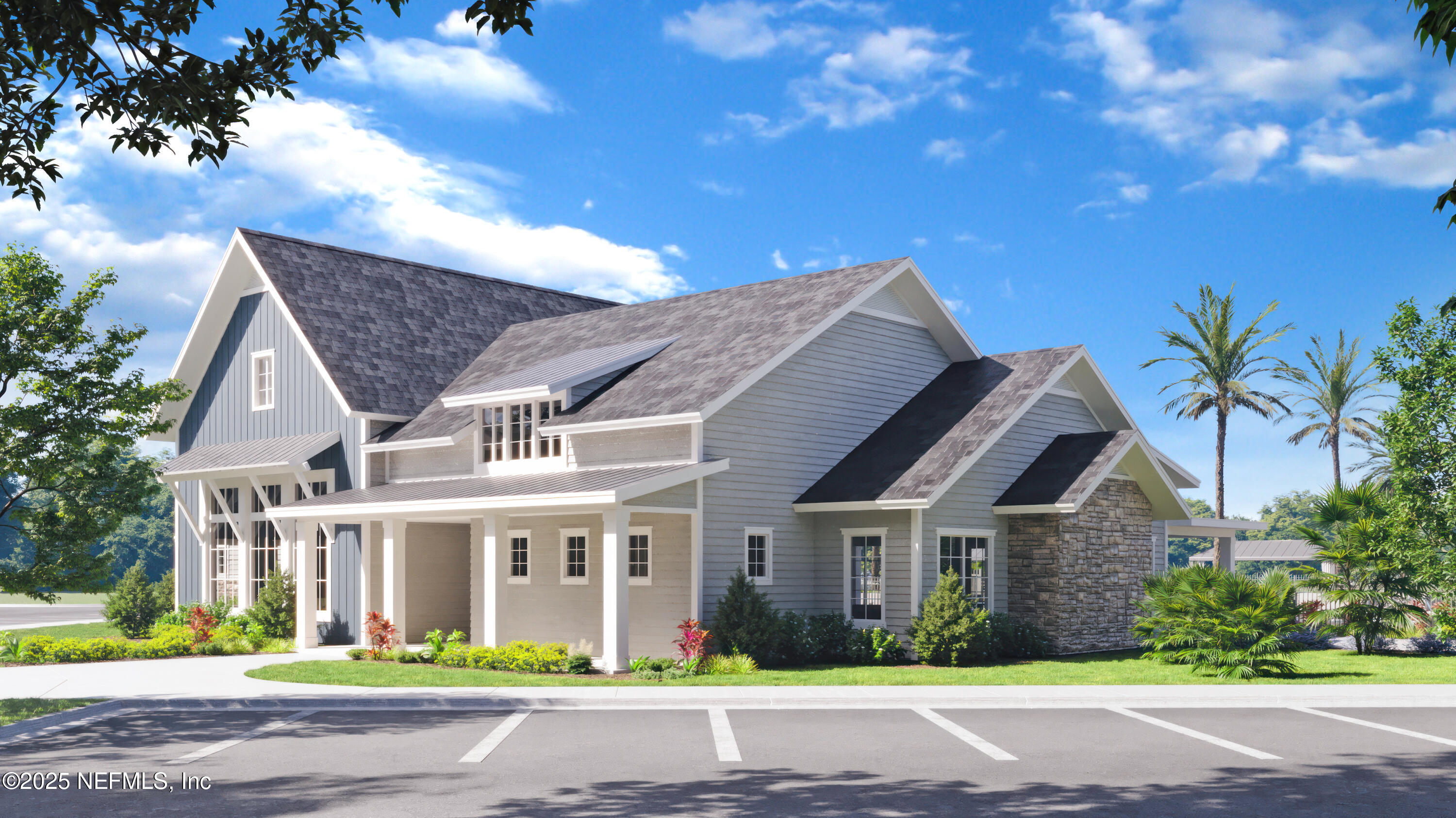 509 Kingbird Drive St. Augustine, FL 32092 - Photo 20 of 23 a front view of a house with a garden