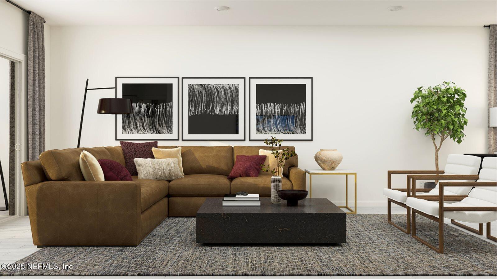 509 Kingbird Drive St. Augustine, FL 32092 - Photo 10 of 23 a living room with furniture and a potted plant