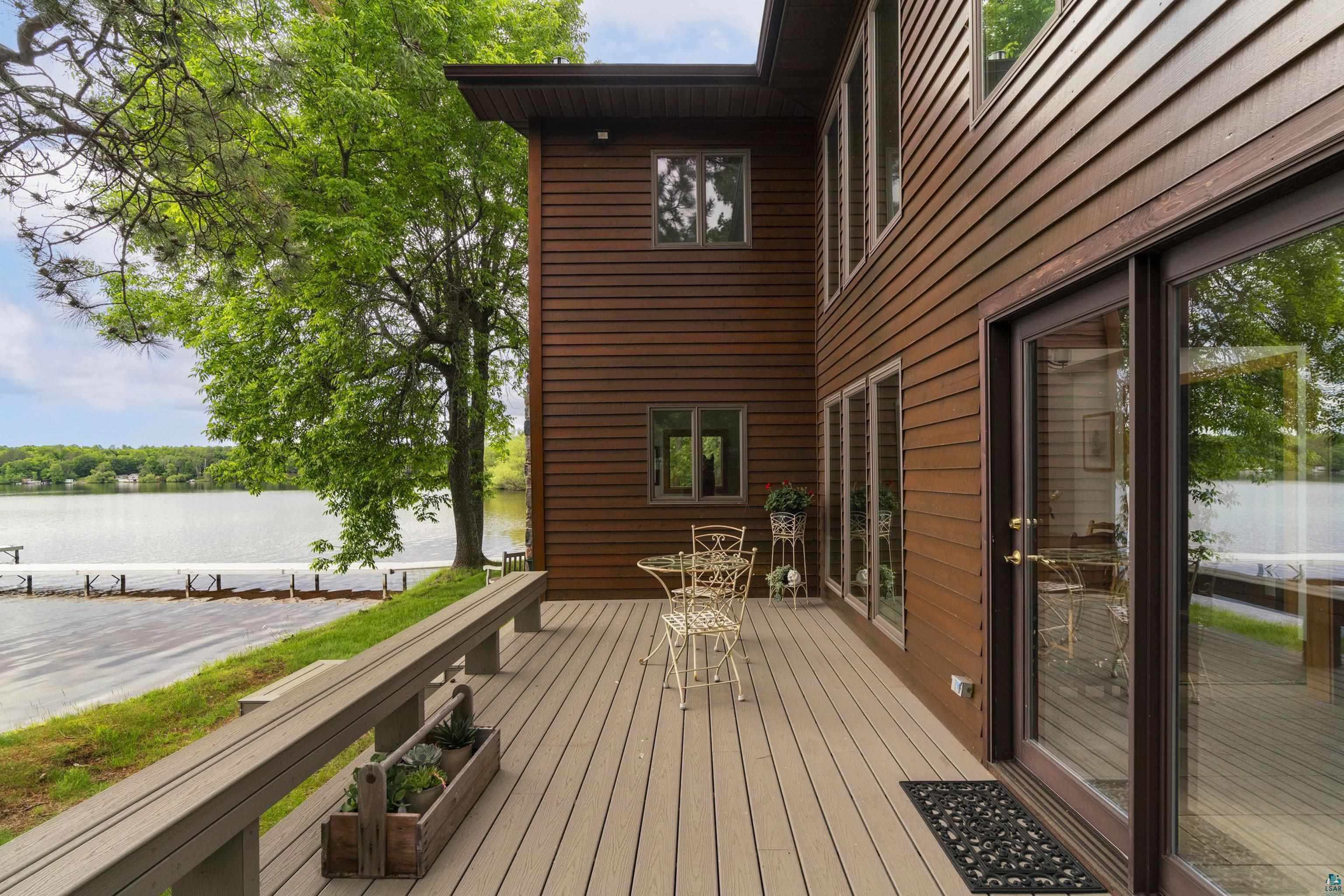 5791 South Pike Lake Road Duluth, MN 55811 - Photo 45 of 50 Wooden deck featuring a water view