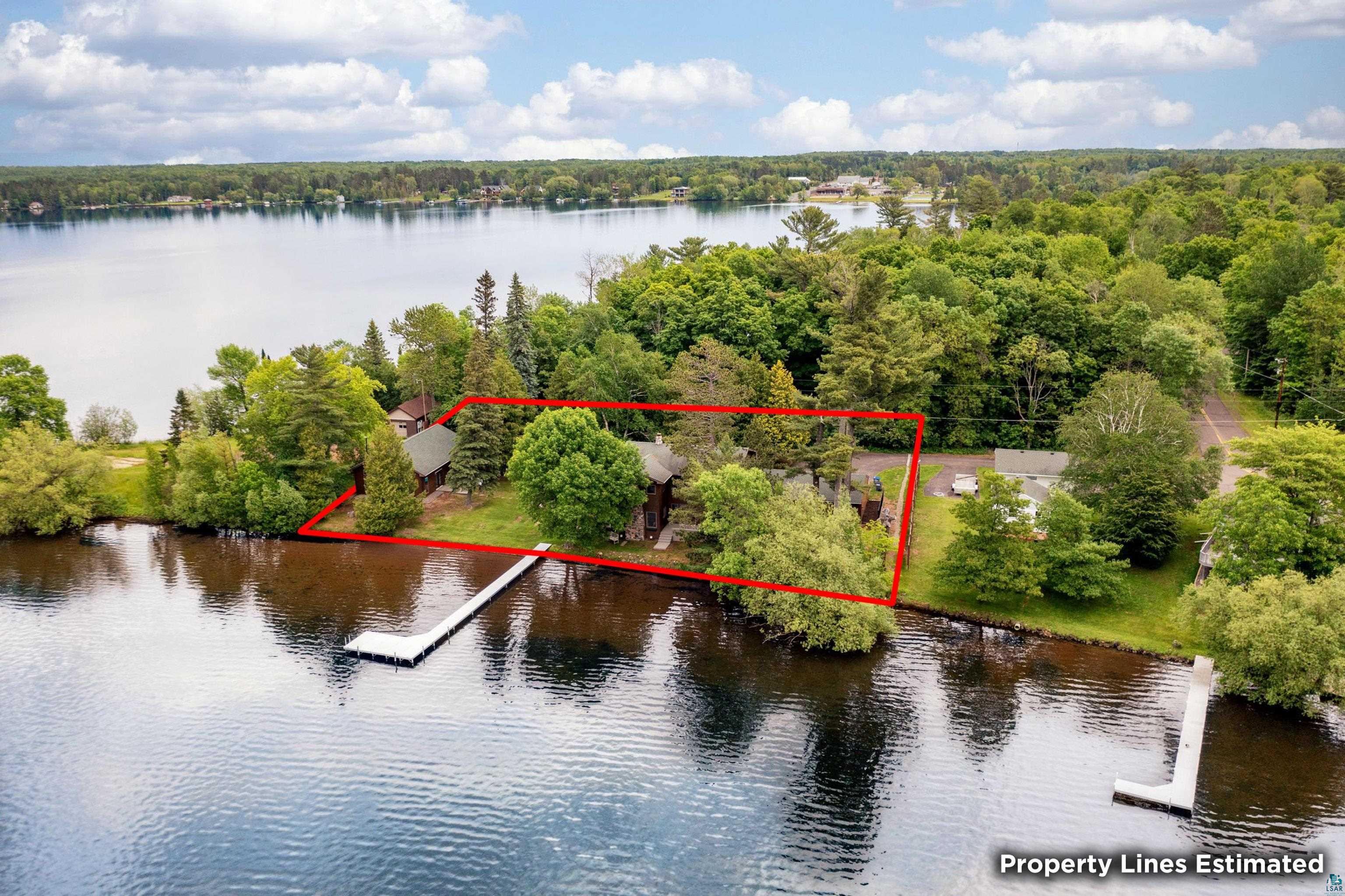 5791 South Pike Lake Road Duluth, MN 55811 - Photo 49 of 50 Drone / aerial view with a water view