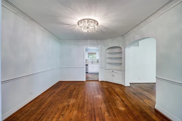 a view of an empty room