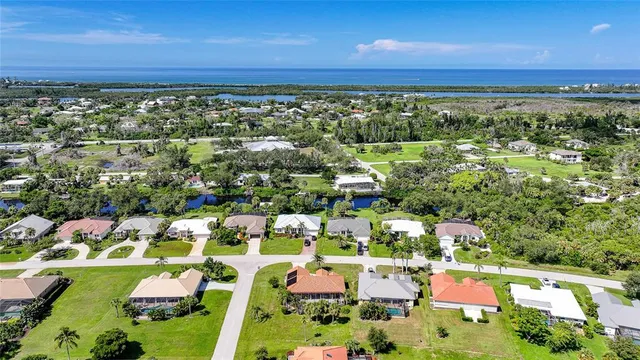 a view of a city with an ocean