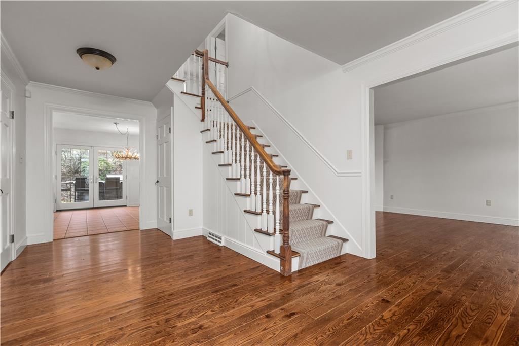 500 Davis School Road Washington, PA 15301 - Photo 7 of 48 a view of entryway and hall with wooden floor