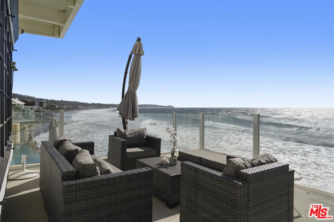 31500 Victoria Point Road Malibu, CA 90265 - Photo 16 of 53 a view of a terrace with couches and sky view