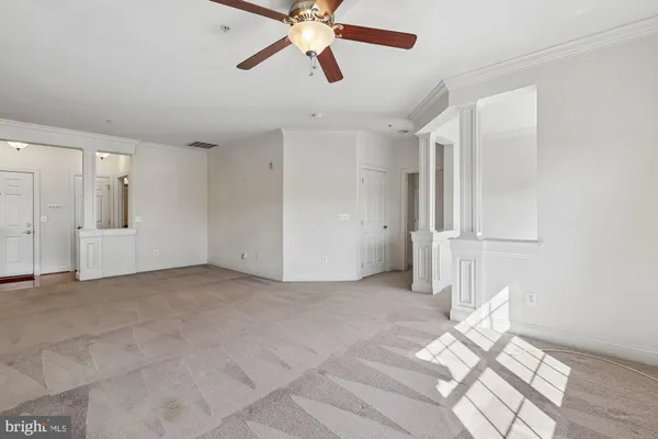 a view of an empty room