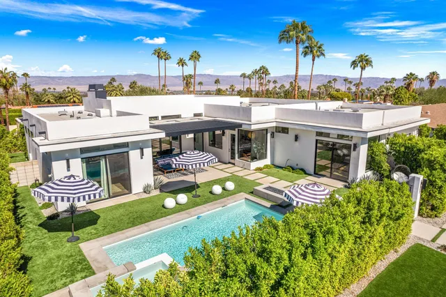 a view of a house with a patio