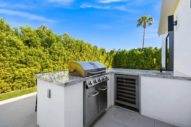 a view of a kitchen with a stove