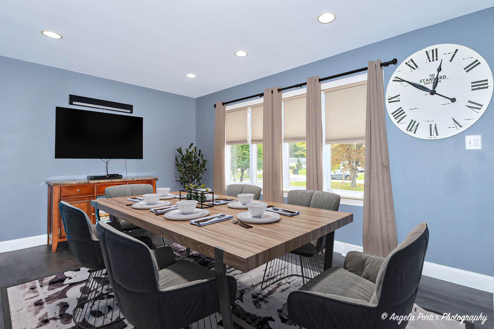 417 Deerpath Drive Lindenhurst, IL 60046 - Photo 3 of 23 a view of a dining room with furniture window and wooden floor