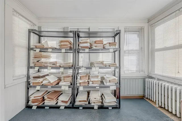 a view of store room with racks