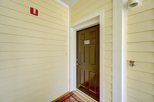 a view of front door