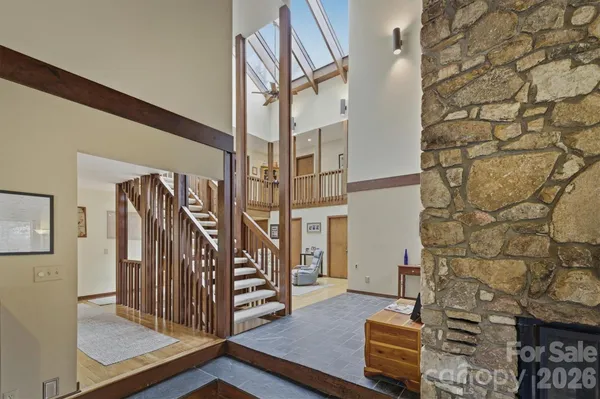 a view of entryway with stairs