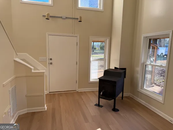 a room that has a couch and a chair in it