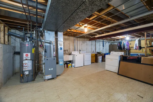 a view of storage and utility room