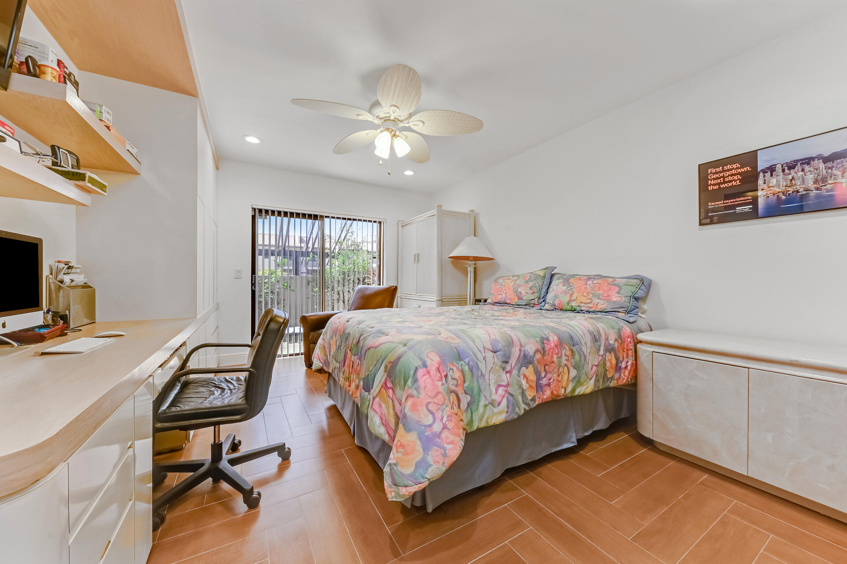 9300 Vista Del Lago, Unit 6B Boca Raton, FL 33428 - Photo 16 of 22 a bedroom with a bed window and a desk