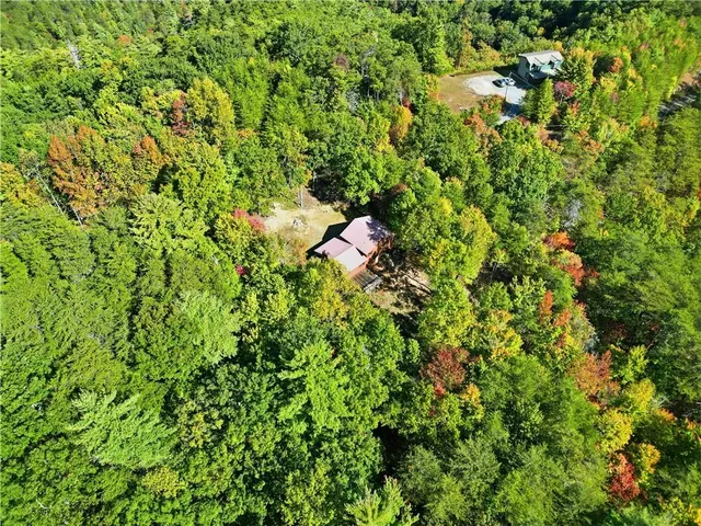 a view of a lush green field