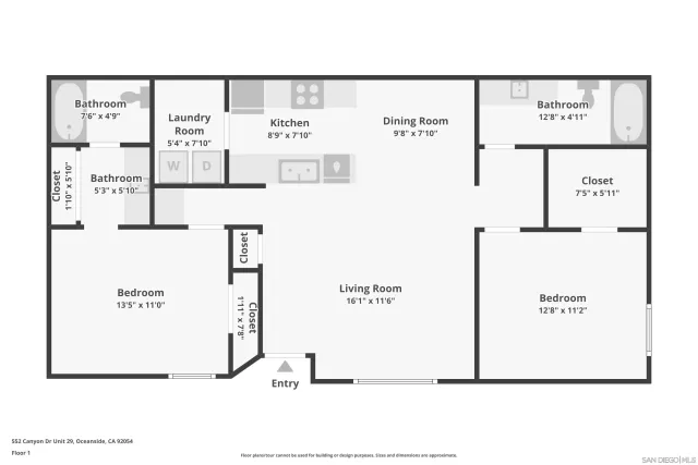 $475,000 | 552 Canyon Drive, Unit 29, Oceanside, CA 92054