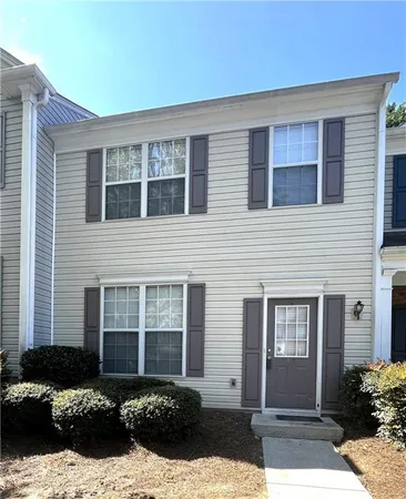 a front view of a house