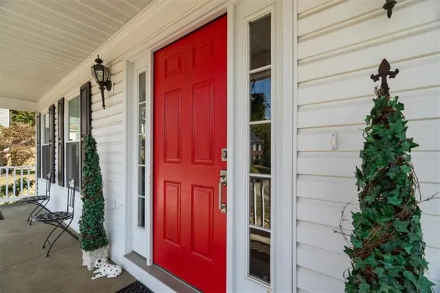 a view of front door