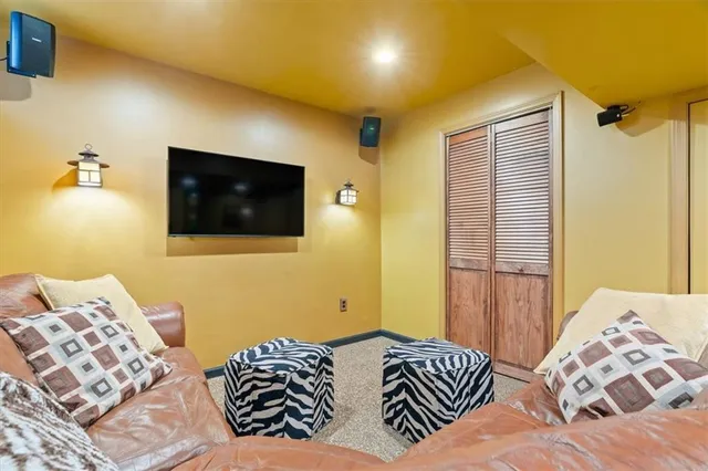 a outdoor space with a couch and chairs