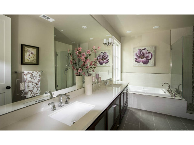 328 Middlefield Road Palo Alto, CA 94301 - Photo 12 of 14 a bathroom with a sink a tub and a mirror
