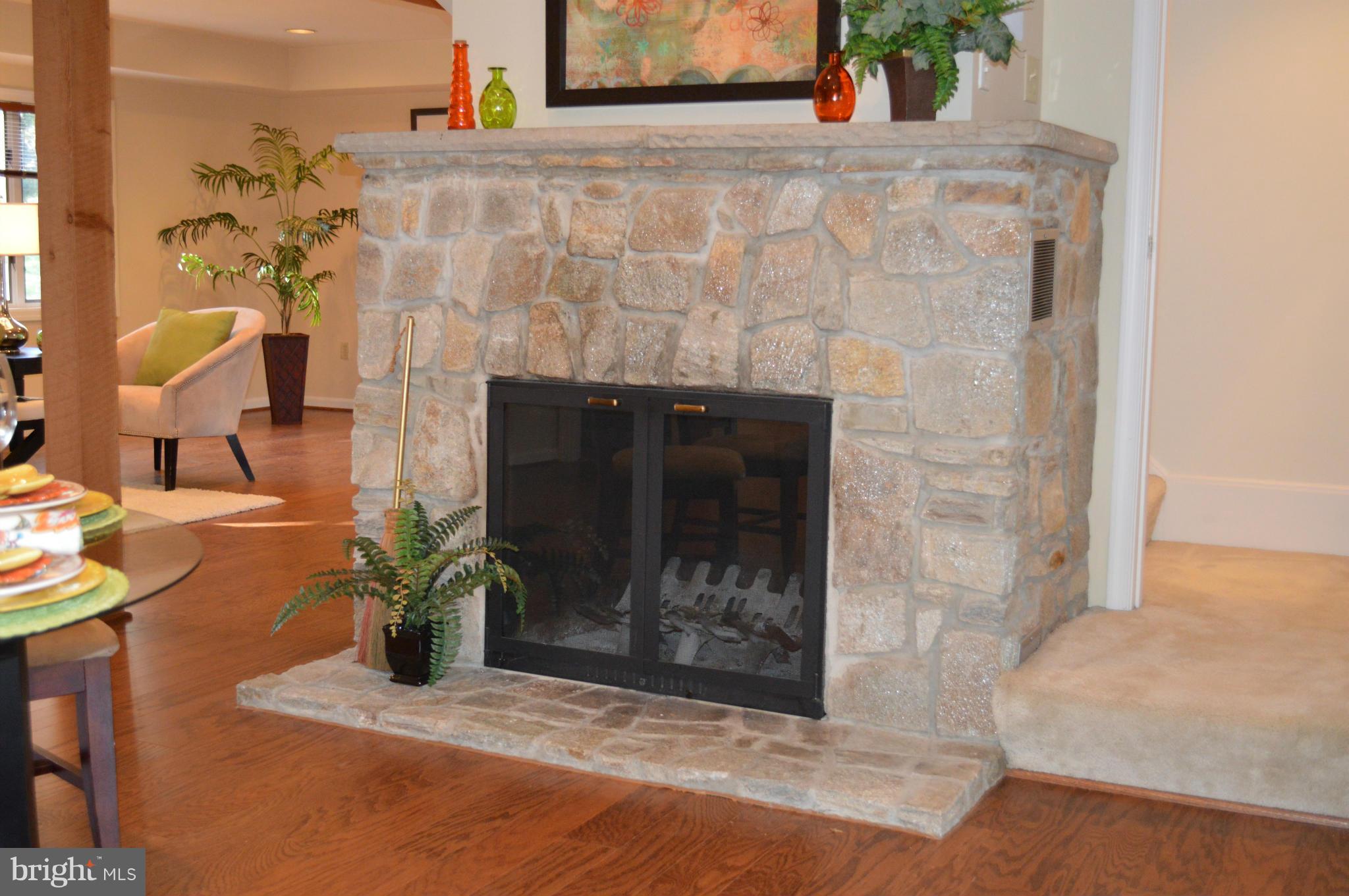 22524 Shiloh Church Road Boyds, MD 20841 - Photo 7 of 20 a dining room with a fireplace
