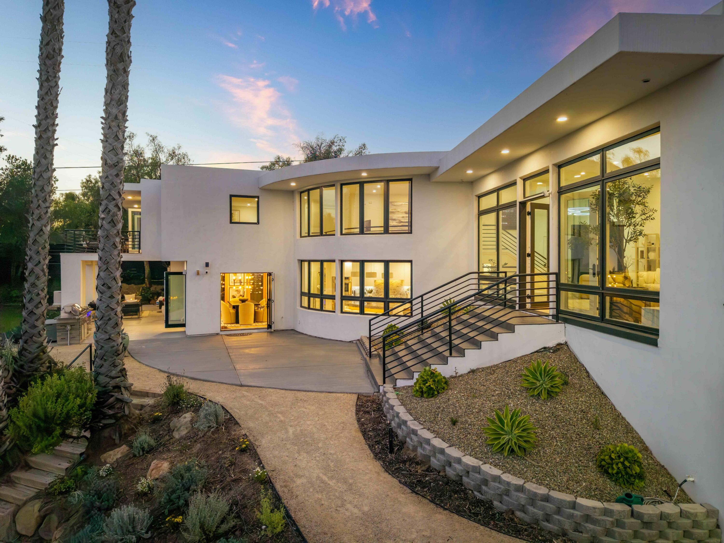 1460 Twinridge Road Santa Barbara, CA 93111 - Photo 64 of 80 Twilight back patio - 1460 Twinridge Rd