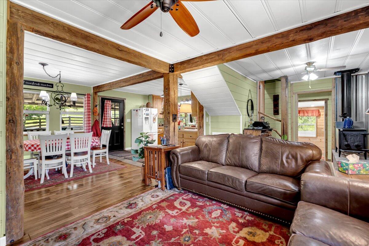 6057 Wilson Hill Road Manton, CA 96059 - Photo 6 of 63 Timber beams create rustic feel