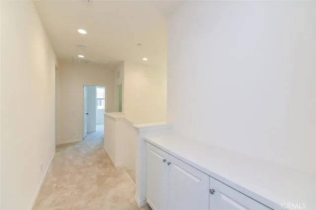 a view of hallway with window