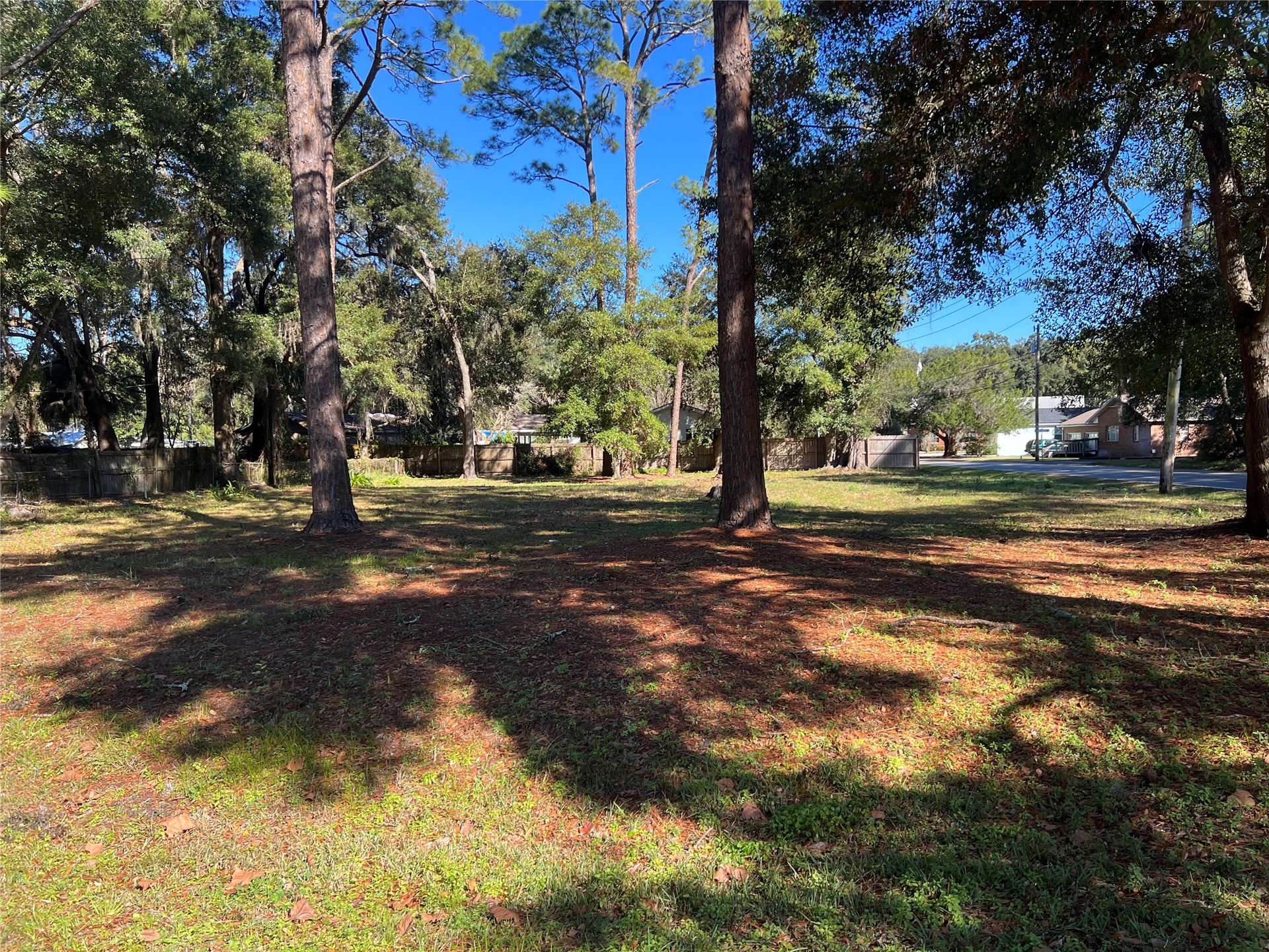 729 Bonnieview Road Fernandina Beach, FL 32034 - Photo 1 of 1 a view of a yard with yellow lighting