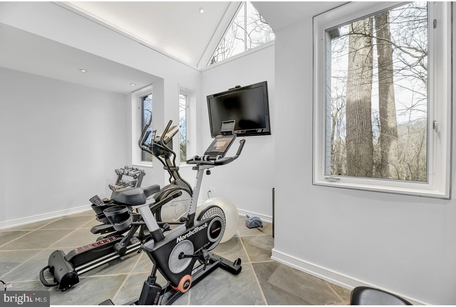 8 Bowen Mill Road Baltimore, MD 21212 - Photo 29 of 45 CATHEDRAL EXERCISE ROOM WITH VIEWS