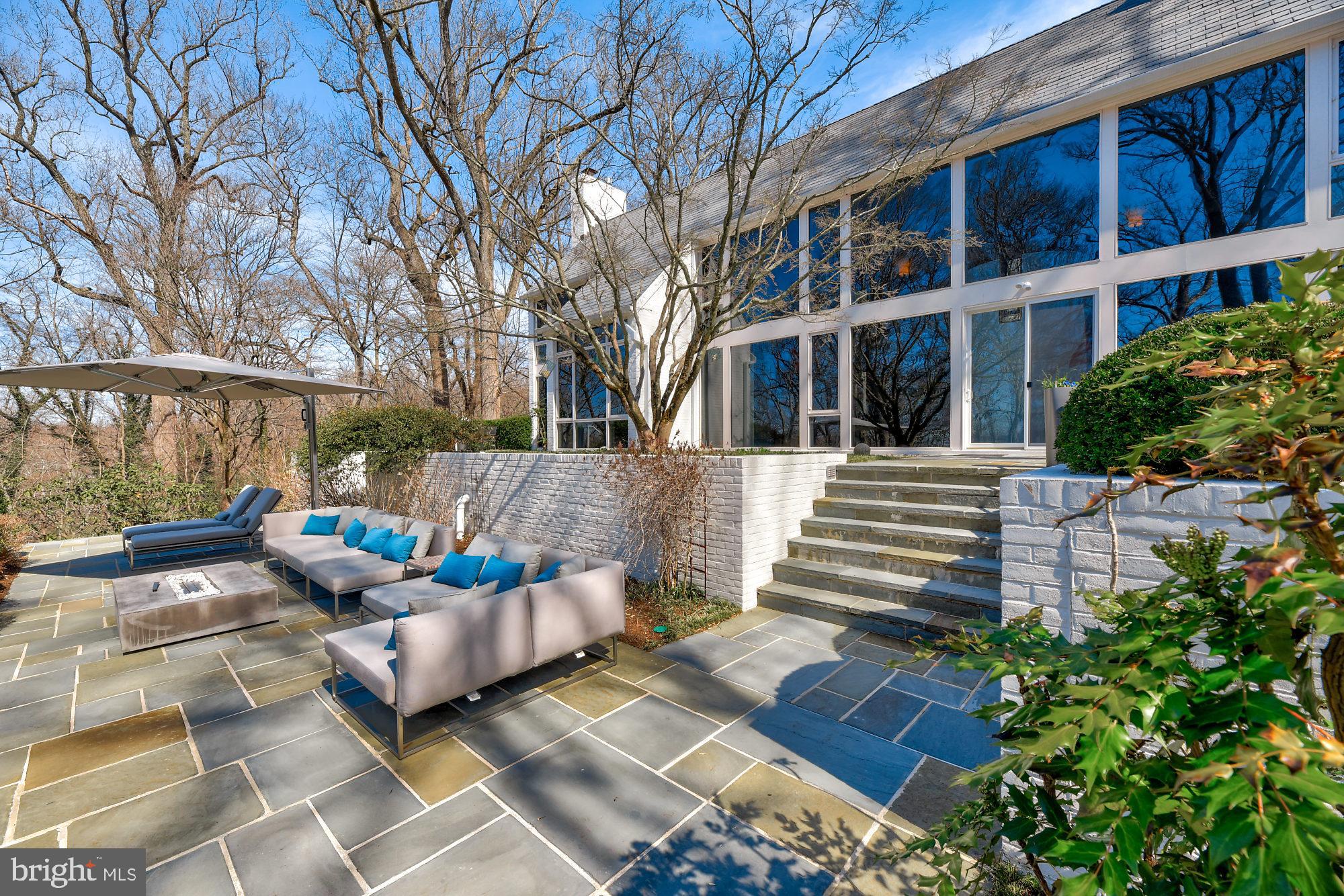 8 Bowen Mill Road Baltimore, MD 21212 - Photo 35 of 45 RELAX ON THE UPPER BLUE STONE PATIO SHADED BY TREE