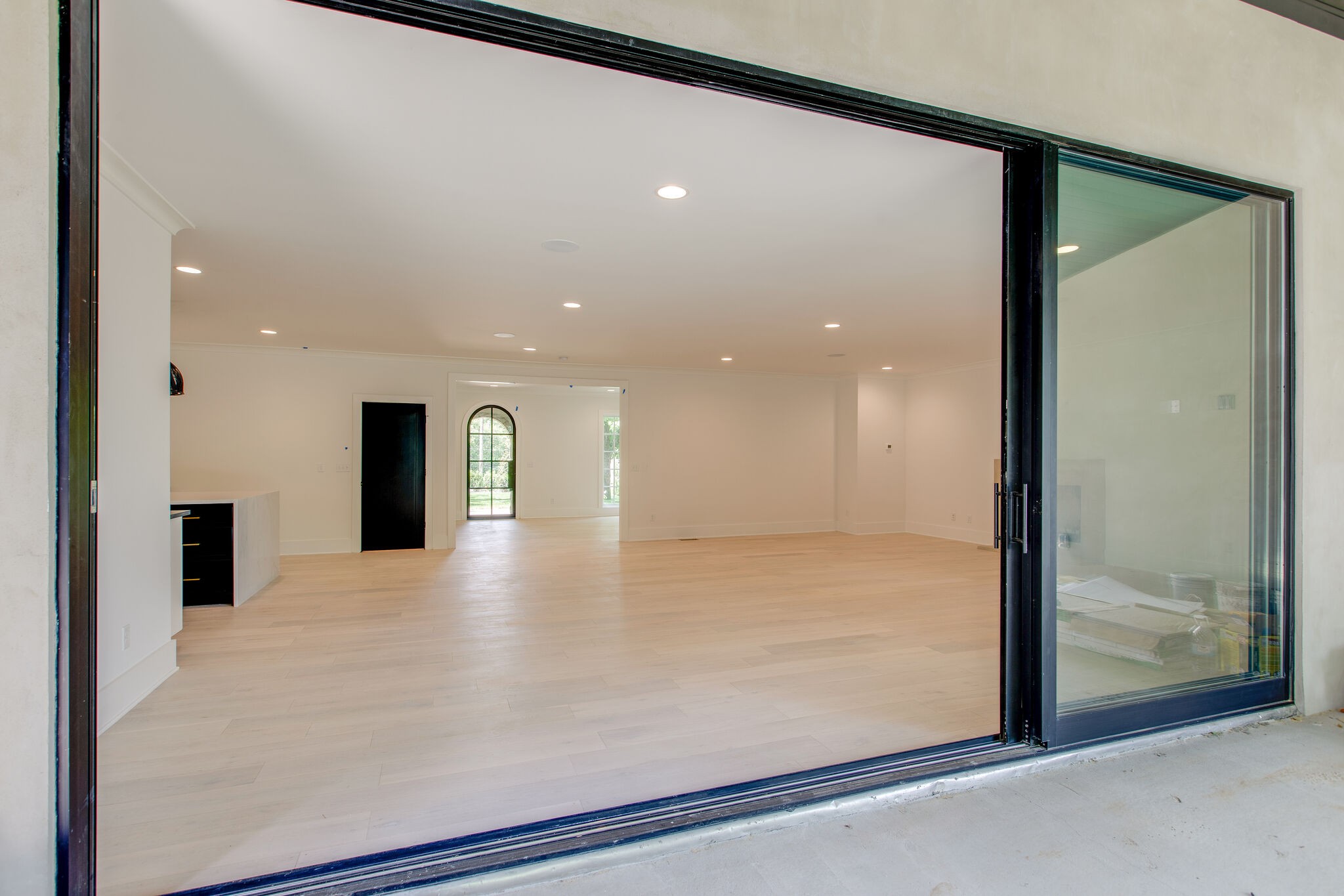 3800 Estes Road Nashville, TN 37215 - Photo 34 of 50 a view of a hallway with wooden floor and a large window