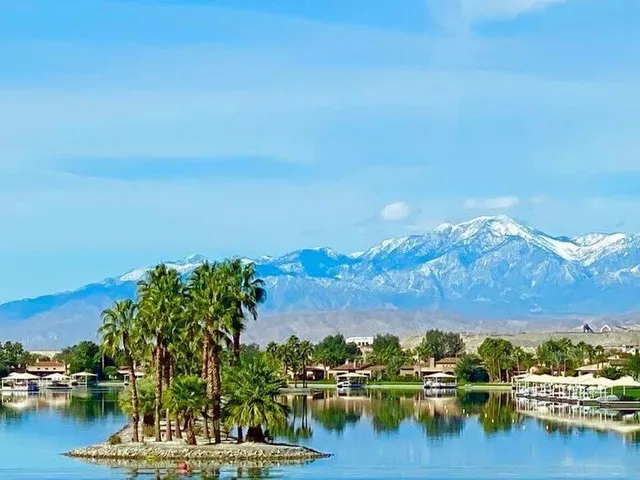 a view of a city and ocean view
