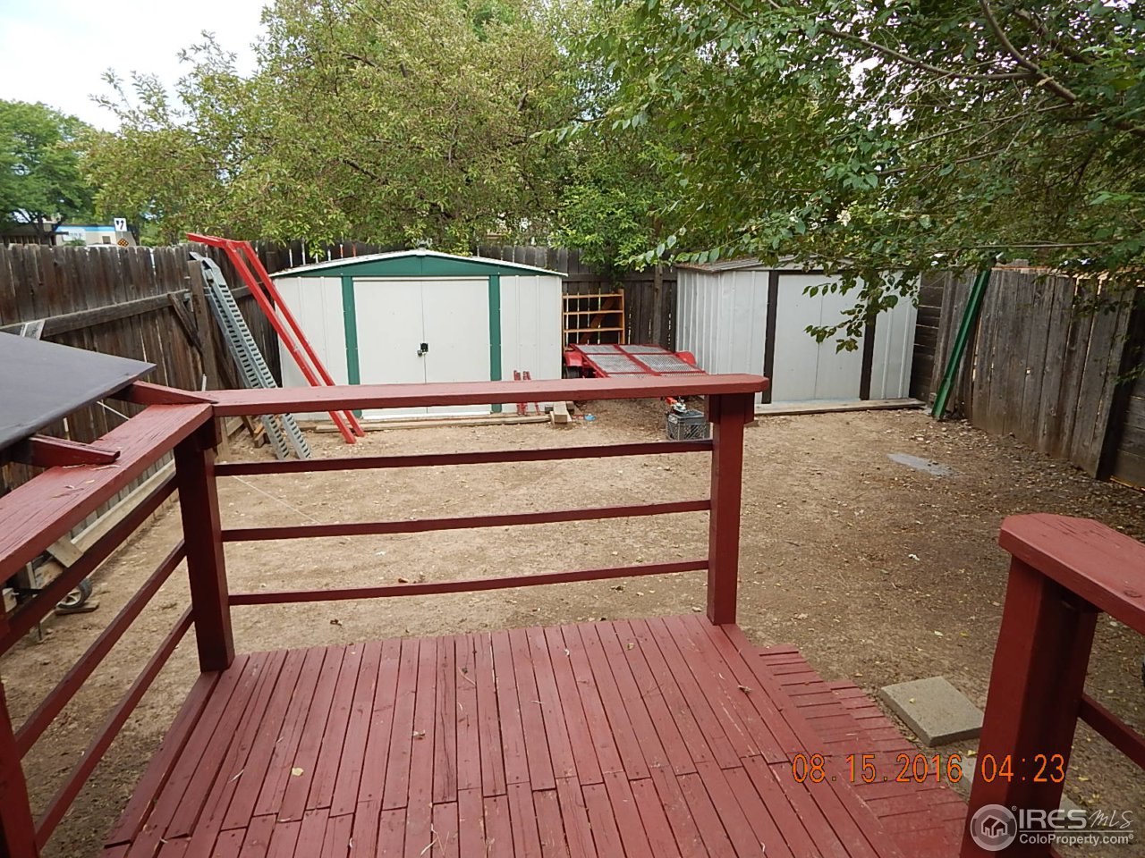 1600 Edora Road Fort Collins, CO 80525 - Photo 12 of 15 Back deck and yard