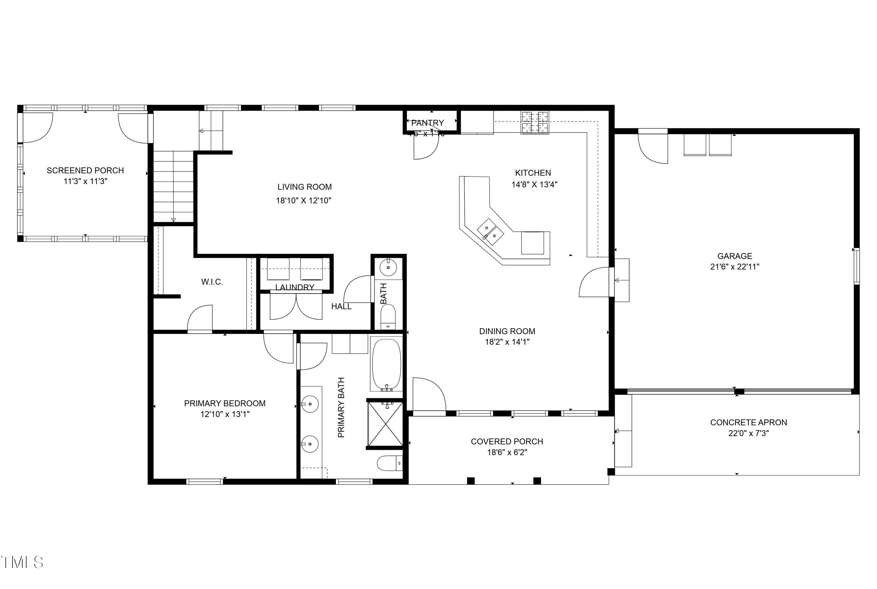 204 Kiser Hicks Road Roxboro, NC 27574 - Photo 28 of 29 1st floor floorplan