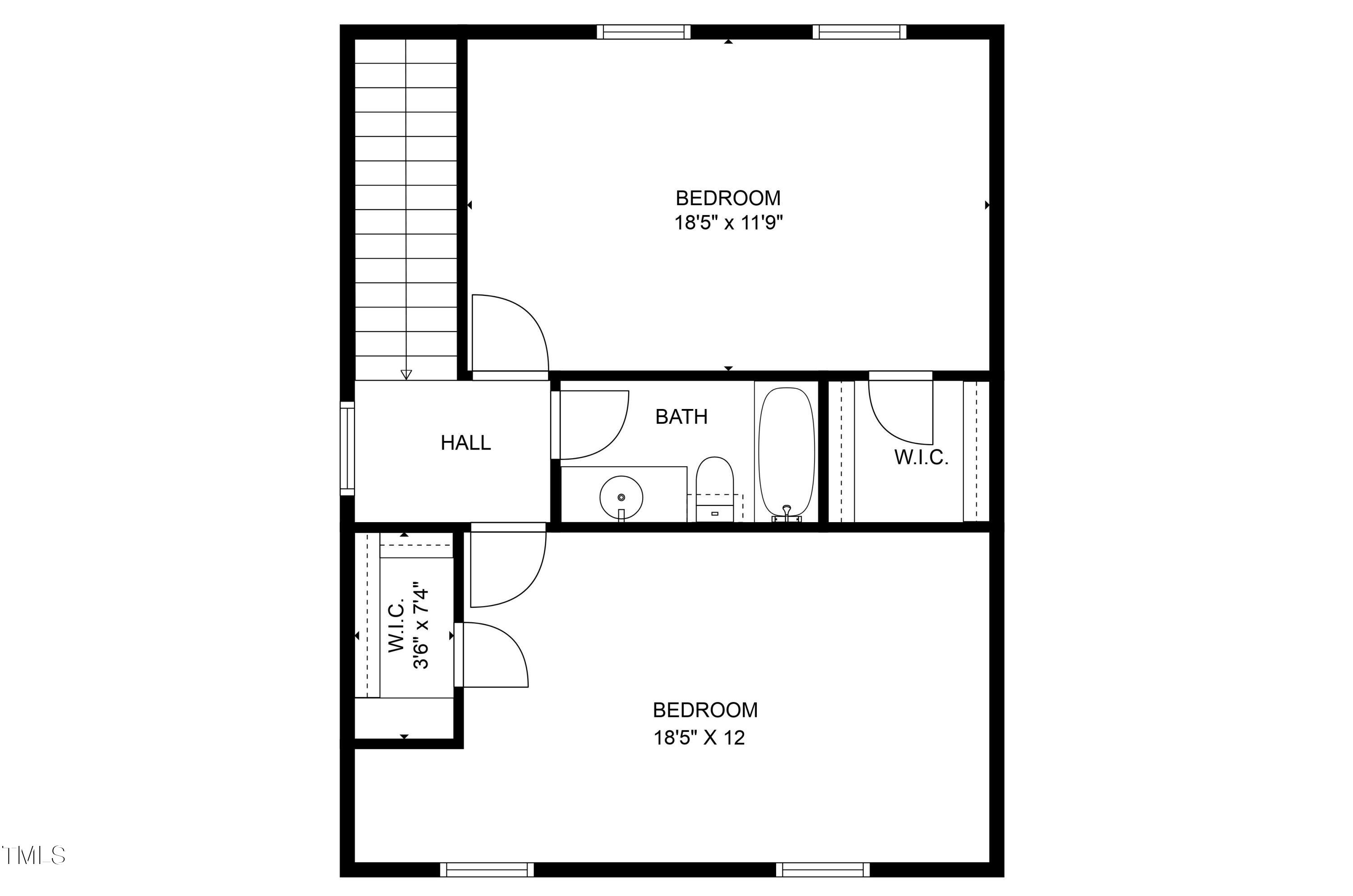 204 Kiser Hicks Road Roxboro, NC 27574 - Photo 29 of 29 2nd floor floorplan