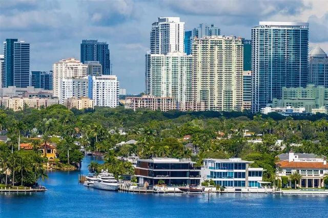 a view of a building with a street