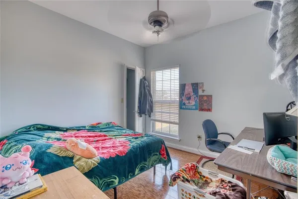 a view of a room with window